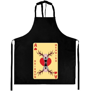 Discover Folk Creature Card Wendigo Halloween Cryptid Aprons
