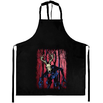 Discover Wendigo Folk Creature Forest Halloween Cryptid Aprons