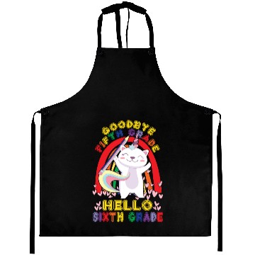Discover Goodbye 5th Grade Hello Sixth Grade Student Aprons