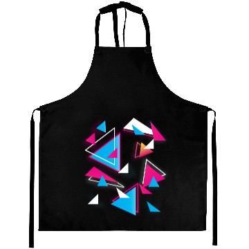 Discover Vaporwave Geometric Aesthetic Vaporwave Triangles Aprons