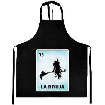 Discover La Bruja Mexican Witch Cards Halloween Aprons