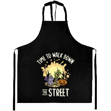 Discover Retro Vintage Halloween Scary Lantern Horror Aprons