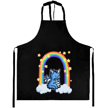 Discover Dragon rainbow cloud stars Aprons