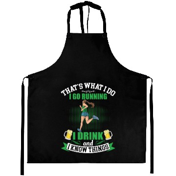 Discover I Go Running Funny Beer Aprons