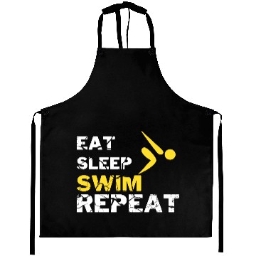 Discover EAT SLEEP SWIM REPEAT Aprons