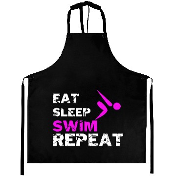 Discover EAT SLEEP SWIM REPEAT Aprons