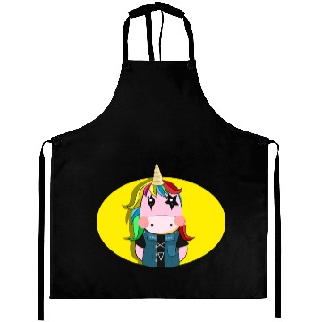 Discover Unicorn Death Metal Aprons