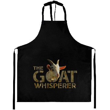 Discover The Goat Whisperer Funny Goat Lover Farmer Aprons