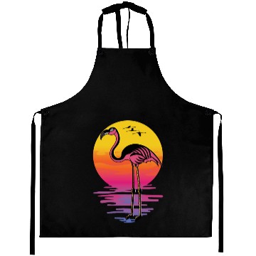 Discover Flamingo Sunset Beach Lover Gift Aprons