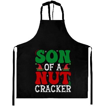 Discover Son of a nut cracker Funny Christmas Aprons