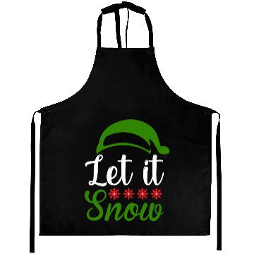 Discover Let it snow Funny Christmas Aprons