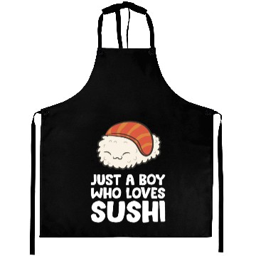 Discover Just a Boy Who Loves Sushi Aprons