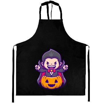 Discover Vampire In A Creep Pumpkin - Halloween Aprons