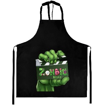 Discover the end of time it's zombies night Aprons