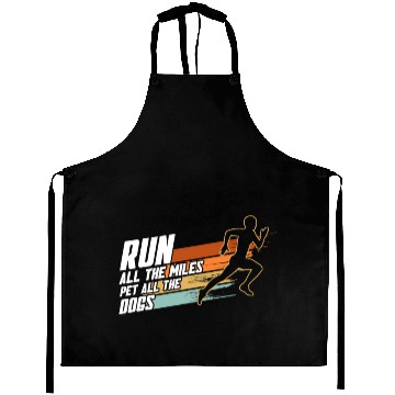 Discover Running Dog Mom Run All The Miles Pet All The Dogs Aprons