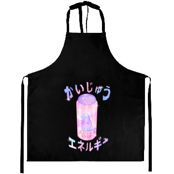 Discover Kaiju Energy Drink | Funny Monster Japanese Art Aprons