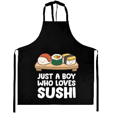 Discover Just a Boy Who Loves Sushi Aprons