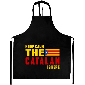 Discover Keep Calm Catalonia flag design Aprons