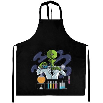 Discover Psychedelic Alien Lab Technician Gift Aprons