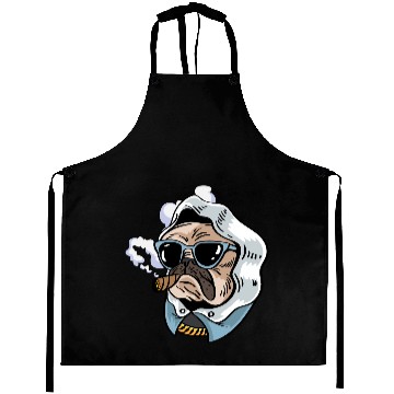 Discover Pug King Smoker Gift Aprons