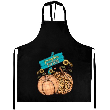 Discover Florals Pumpkin Patch Aprons