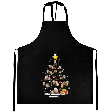 Discover Ferret Christmas Tree Ferret Xmas Funny Gift Aprons
