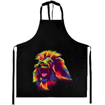 Discover Lion Colorful Aprons