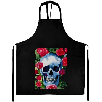 Discover Skull and Roses - Garden Of Roses Aprons