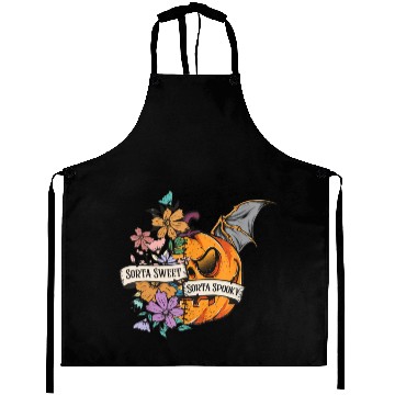 Discover Funny Pumpkin Halloween Sorta Sweet Sorta Spooky Aprons