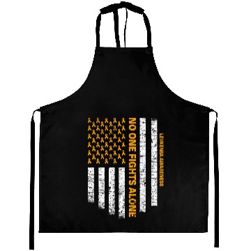 Discover No One Fights Alone Usa Flag Leukemia Awareness Aprons