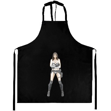 Discover Illustration Logo - Cyberpunk Girl Aprons