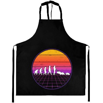 Discover Robotic Lawnmower Evolution Retro Aprons