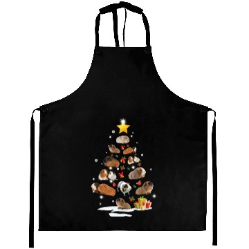 Discover Guinea Pig Christmas Tree Xmas Funny Gift Aprons