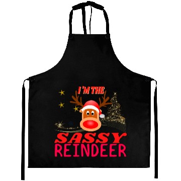 Discover Im The Sassy Reindeer Christmas Aprons