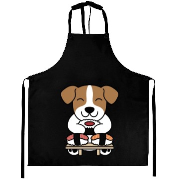 Discover Sushi Lover Jack Russell Terrier Aprons