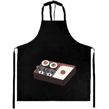 Discover Sushi Bento Box Schnauzer Aprons