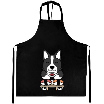 Discover Sushi Lover Border Collie Aprons