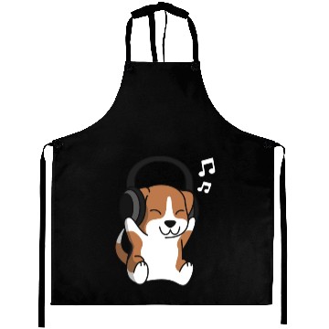 Discover Music Lover Beagle Aprons