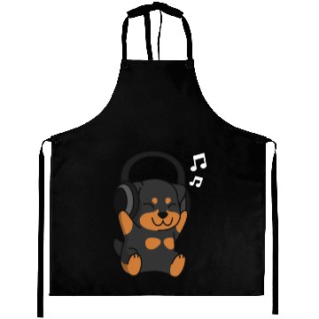 Discover Music Lover Rottweiler Aprons