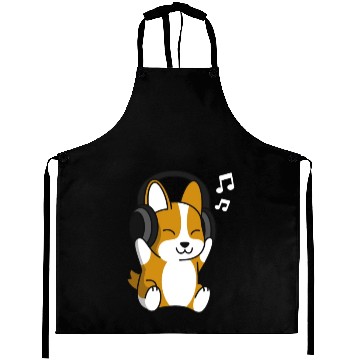 Discover Music Lover Corgi Aprons