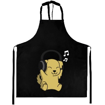 Discover Music Lover Golden Retriever Aprons