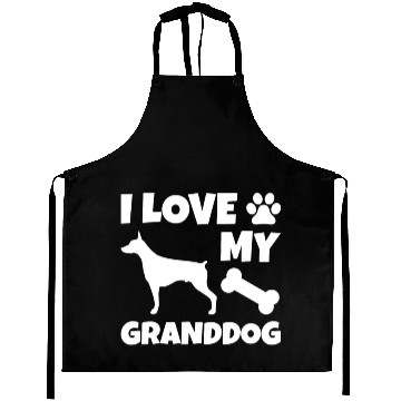 Discover I Love My Granddog Doberman Aprons
