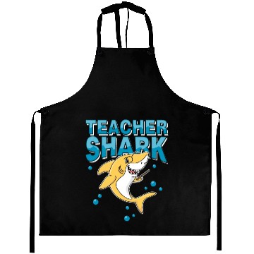 Discover Teacher shark .. school student lessons enrollment Aprons