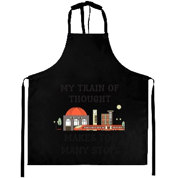 Discover My Train of Thought Aprons
