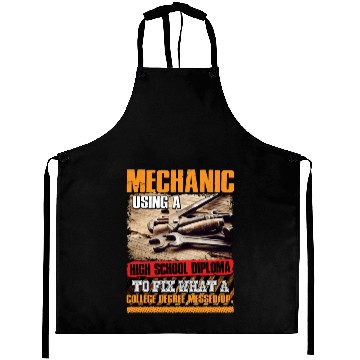 Discover Mechanic Using A High School Diploma To Fix Aprons