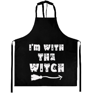 Discover I'm With The Witch Aprons