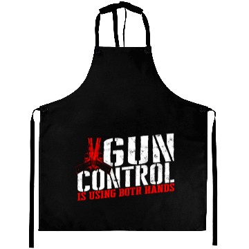 Discover Gun control is using both hands - gun reform Aprons