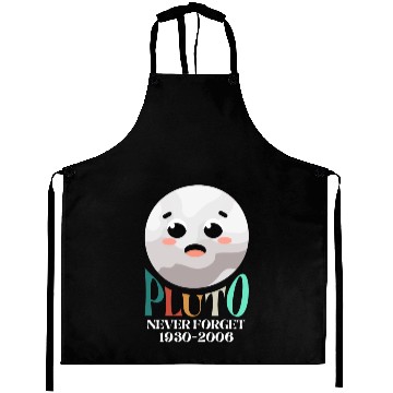 Discover Pluto Planet Never Forget Aprons