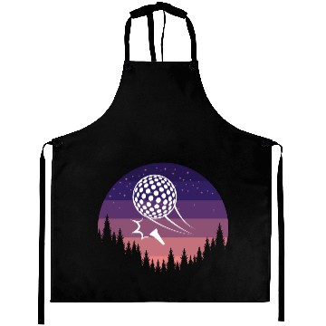 Discover Golf Retro Sunset Aprons