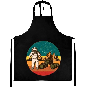 Discover Astronaut on Mars Aprons